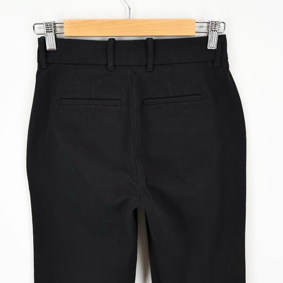 Everlane The Bi-Stretch Mid Rise Stretch Flare Leg Pant In Black Size 00 - Picture 7 of 9